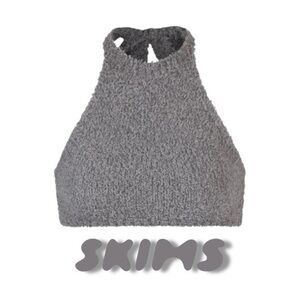 NWT SKIMS Cozy Knit Halter Top
